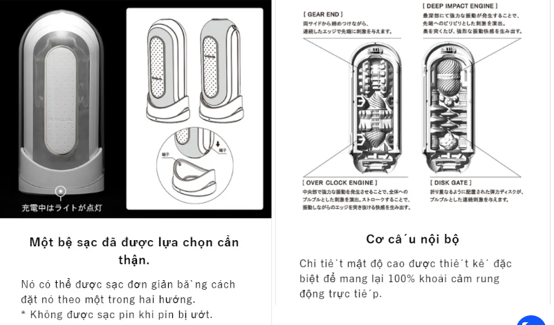 Cốc thủ âm Tenga Flip Zero Electronic Gravity EV âm đạo giả cao cấp